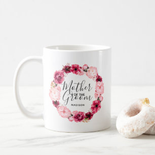 Mug Mère de la salle de bain de la couronne de fleurs