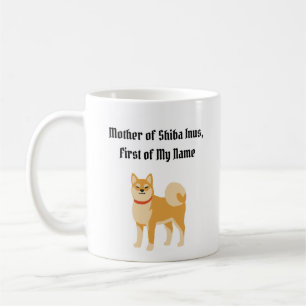 Mug Mère de Shiba Inus, Prénom de mon nom