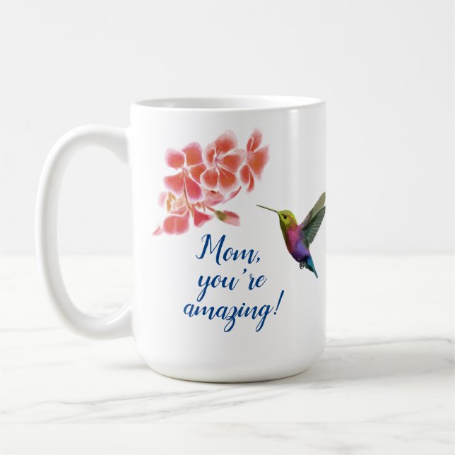 Mug Mère des colibris et des fleurs (Gauche)