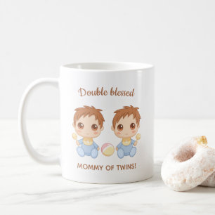 Mug Mère des jumeaux Bébés garçons