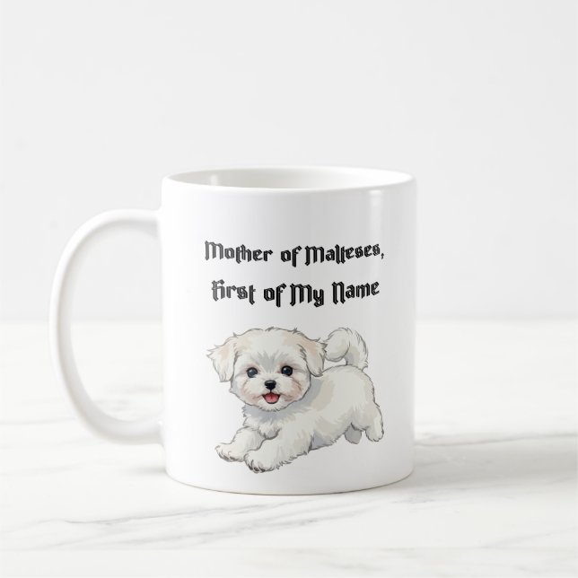 Mug Mère des Maltais, Prénom de mon nom (Gauche)