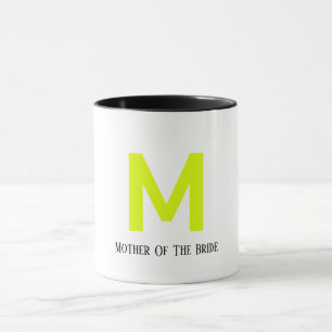 Mug Mère Du Mariage Fluorescent Jaune Fluorescent