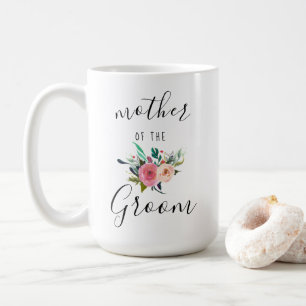 Mug Mère du Mariage Groom Cadeau Floral Chic 15oz