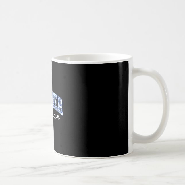 Mug Mère du marié floral bleu chinoiserie (Droite)