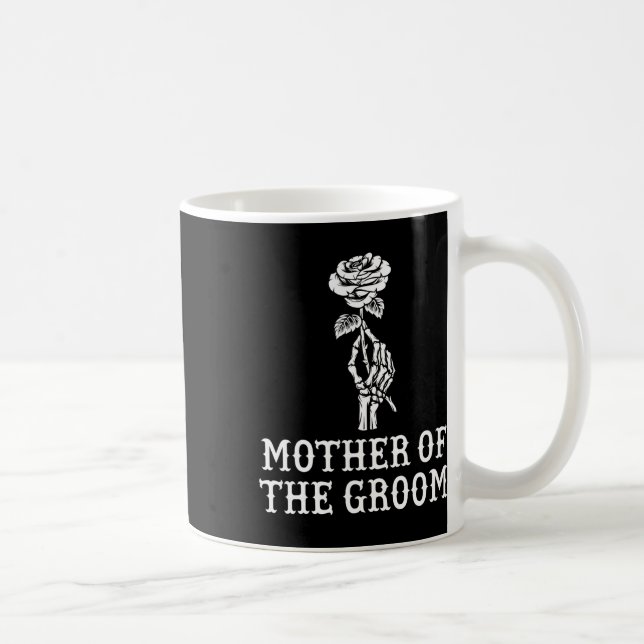 Mug Mère du marié squelette gothique Bachelor Weddi (Droite)