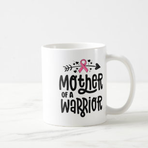 Mug Mère D'Une Famille Guerrière Cancer Du Sein Ribb R
