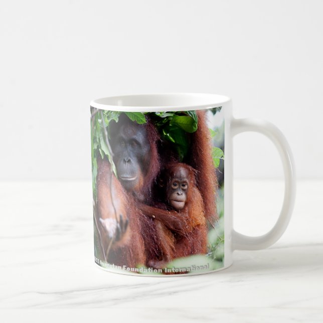 Mug Mère et bébé d'orang-outan (Droite)