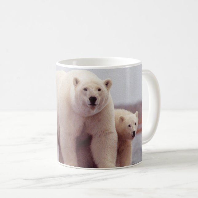 Mug Mère et CUB d'ours blanc (Devant droit)