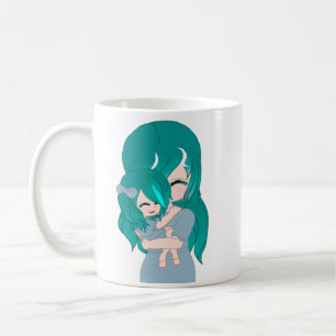 Mug Mère et fille de dessin