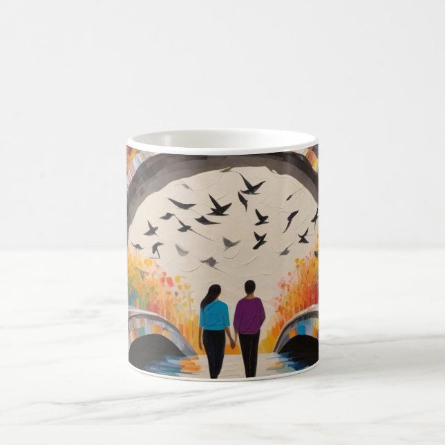 Mug Mère et Fille : Étapes de l'amour (Centre)