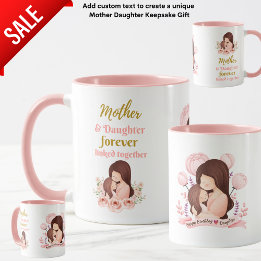 Mug Mère et fille jamais liée Art illustré