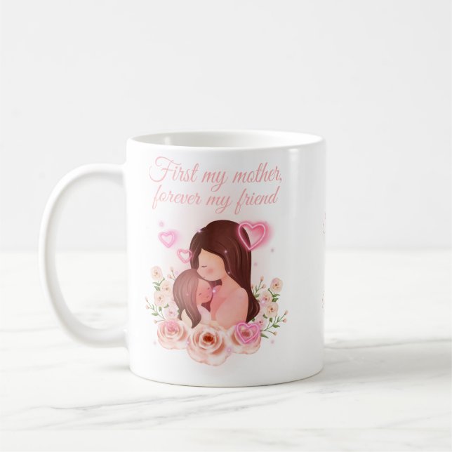 Mug Mère et fille, noms personnalisés (Gauche)