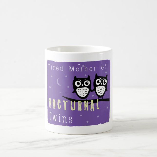 Mug Mère fatiguée des jumeaux nocturnes (Centre)