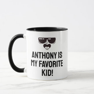 Mug Mère/Fête des pères Favori Enfant Nom personnalisé