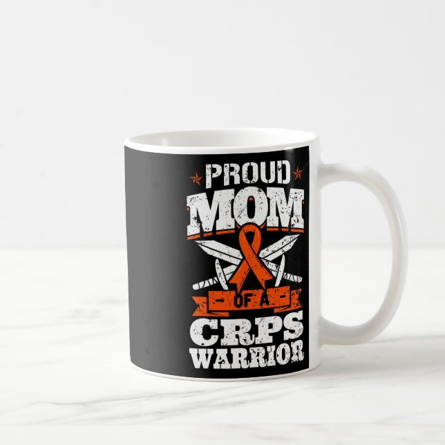 Mug Mère fière d'un guerrier Crps Ruban de sensibilisa (Droite)