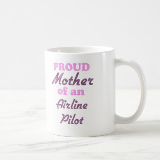 Mug Mère fière d'un pilote de ligne aérienne