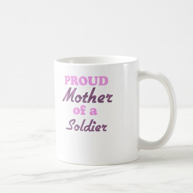 Mug Mère fière d'un soldat (Droite)