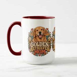 Mug Mère Golden Retriever Vintage