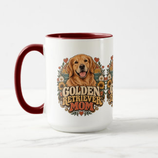 Mug Mère Golden Retriever Vintage