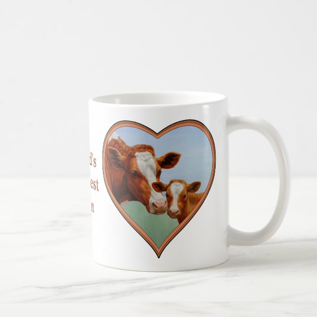 Mug Mère Guernesey Vache et Mignonne Veau (Droite)