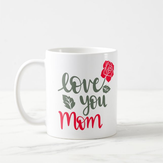 Mug mère heureuse jour amour maman (Gauche)