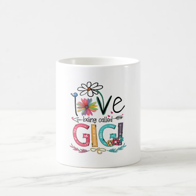 Mug Mère J'Aime Être Appelée Gigi Sunflower Anniversai (Centre)
