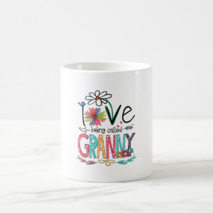 Mug Mère J'Aime Être Appelée Granny Sunflower Naissanc