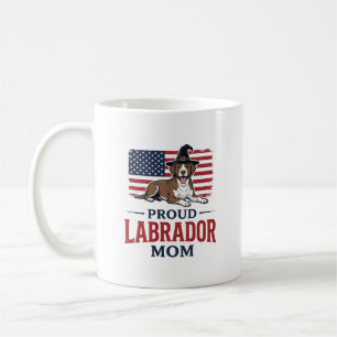 Mug Mère Labrador fière T-shirt de chien patriotique H