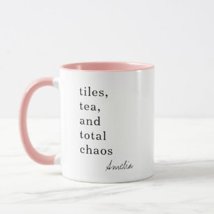 Mug Mère Mahjong Tuiles Thé Chaos Citation Drôle Nom