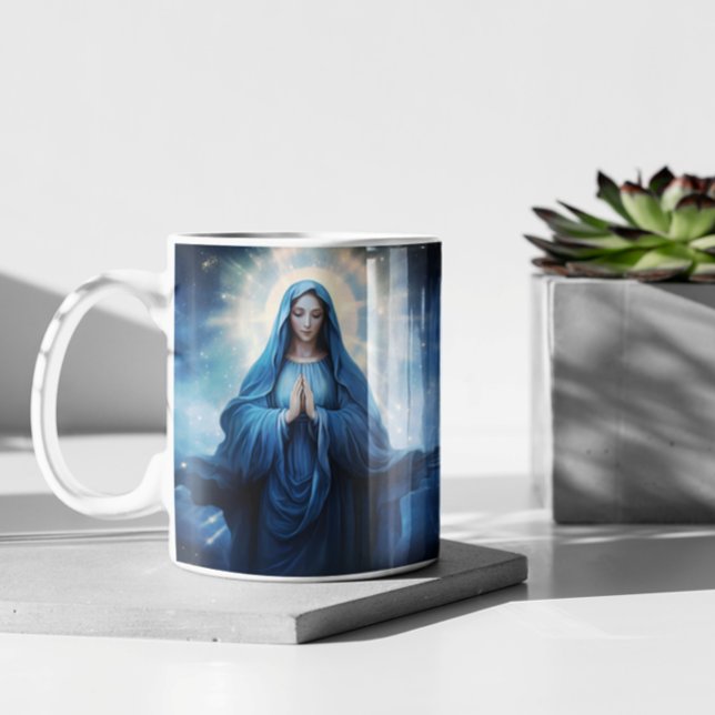 Mug Mère Marie Bénédiction version 9 (Mother Mary Blessing version 9 Coffee Mug)