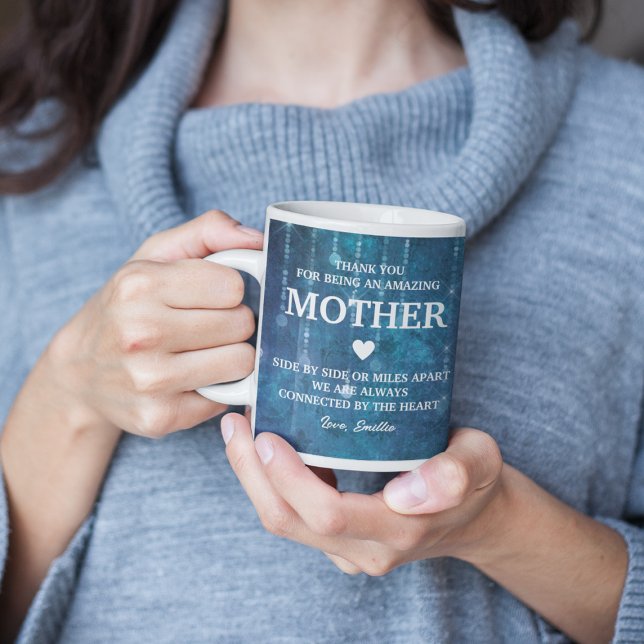 Mug Mère Merci Message sincère Personnalisé (Mother Thank You Heartfelt Message Personalized Coffee Mug
)