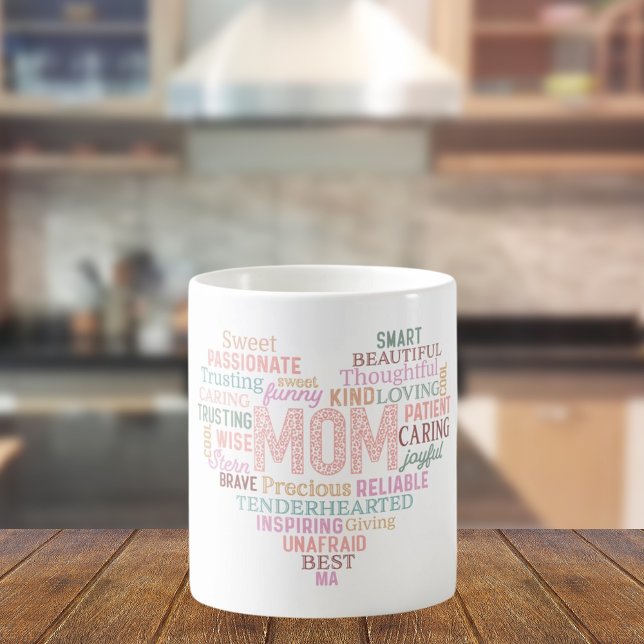 Mug Mère mère coeur mot art (Créateur téléchargé)