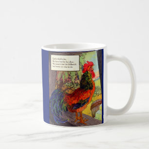 Mug Mère Oie des années 1920 - coq
