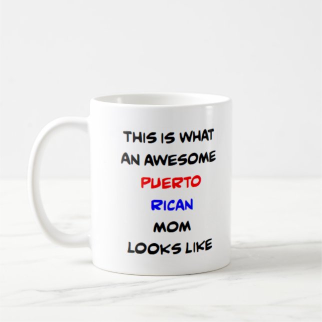 Mug mère portoricaine, génial (Gauche)