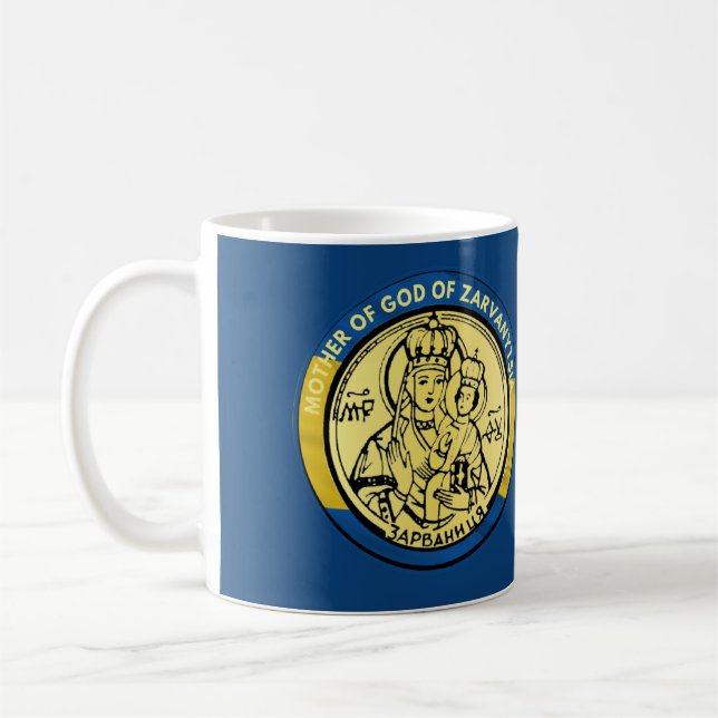 MUG MÈRE UKRAINE DE DIEU DE ZARVANYTSIE RELIGIEUSE COF (Gauche)