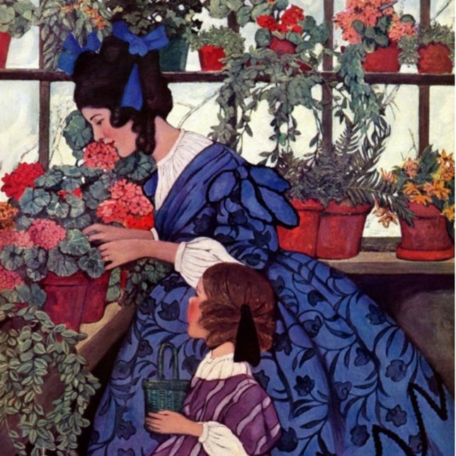 Mug Mère vintage et enfant en serre (Créateur téléchargé)