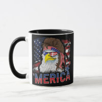 Merica Bald Eagle Mullet 4 juillet Américain