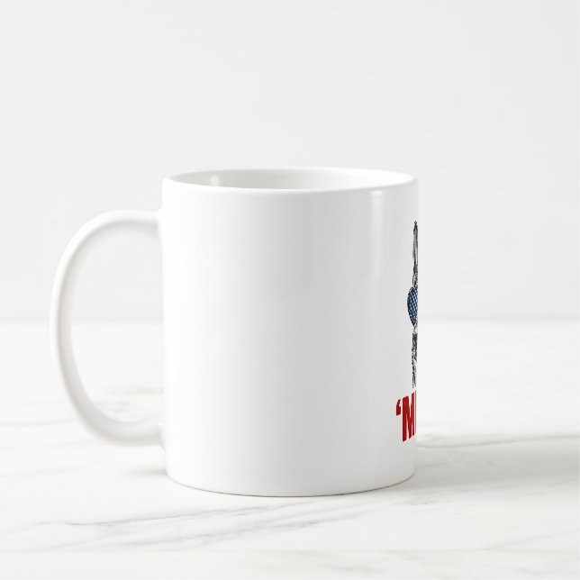 Mug Merica Berger Allemand Drapeau Lunettes de soleil  (Gauche)