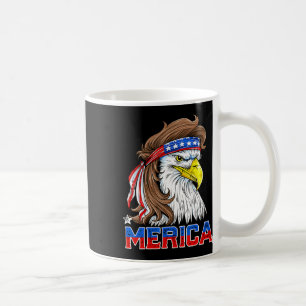 Mug Merica Eagle Mullet 4 juillet Hommes Femmes Améric