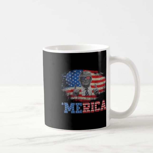 Mug Merica Trump 4 juillet heureux Trump Drapeau améri (Droite)
