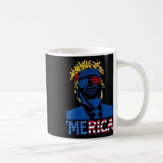 Mug Merica Trump 4 juillet heureux Trump Drapeau améri (Droite)