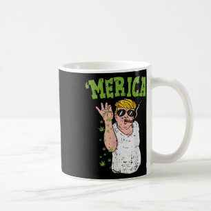 Mug Merica Trump Bae Fumer mauvaise herbe drôle Stoner