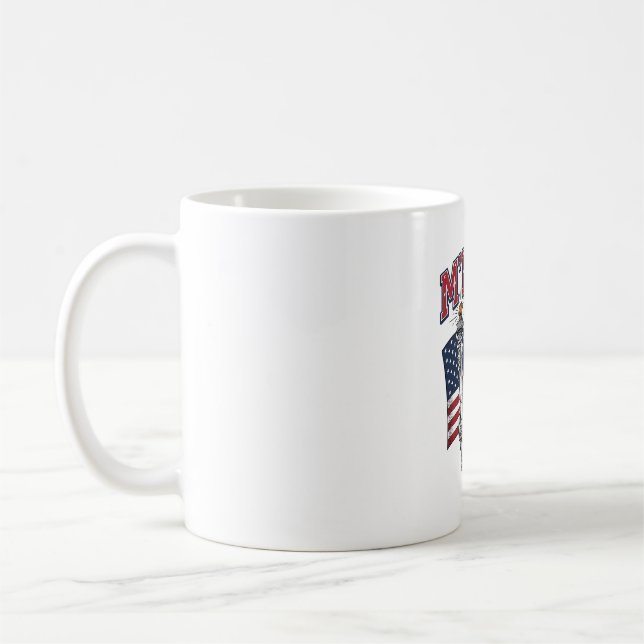 Mug MERICA Vintage Liberté Patriotique (Gauche)