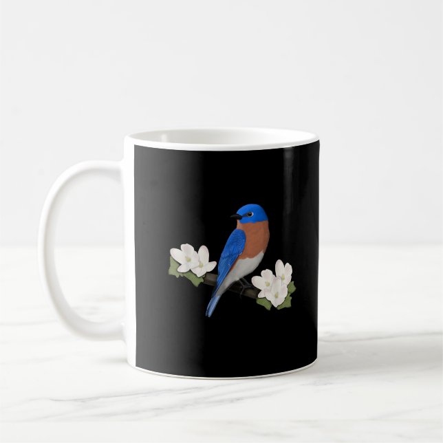 Mug Merlebleu de l'Est Oiseau Amoureux des oiseaux Orn (Gauche)