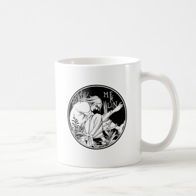 Mug Merlin imaginaire Art Nouveau (Droite)