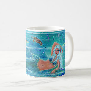 Mug Mermaid Calypso art par Renee Lavoie