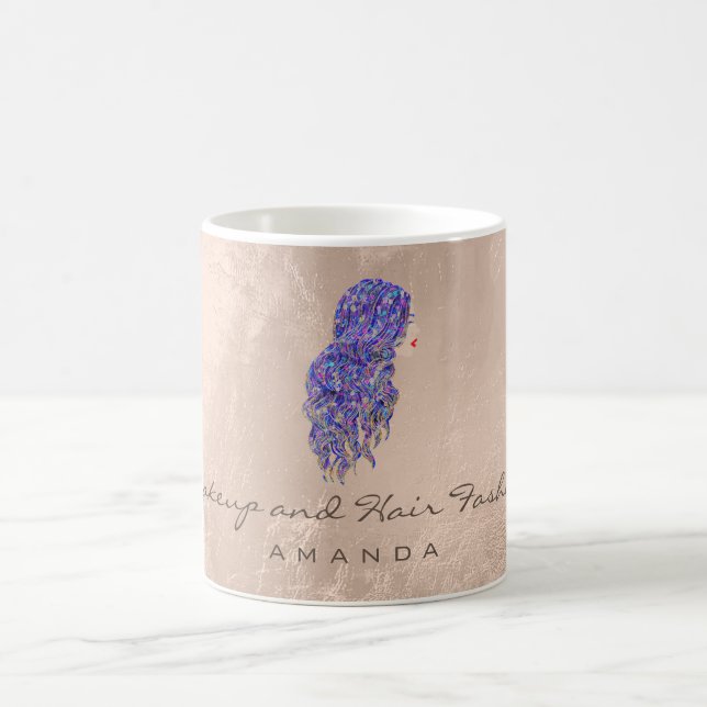 Mug Mermaid Coiffeur maquillage Artiste Ivory Purple (Centre)