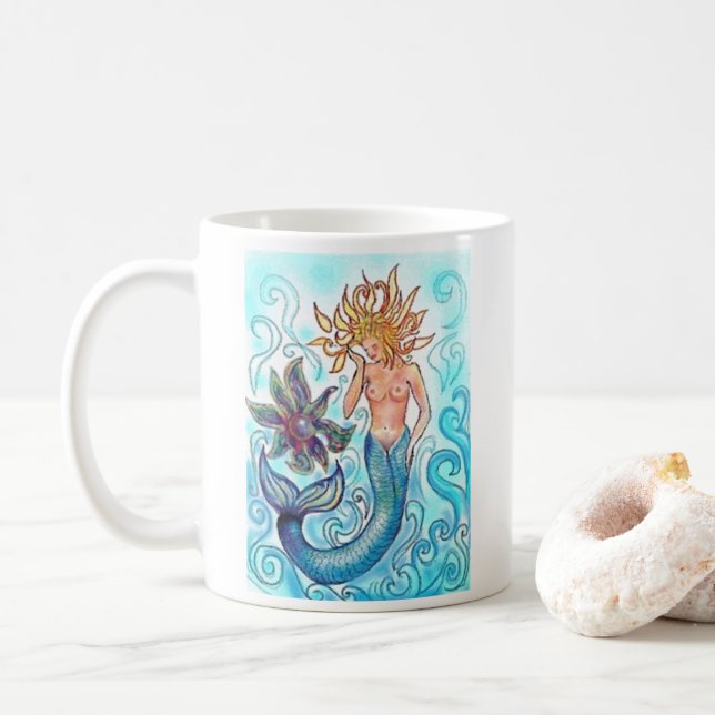 Mug Mermaid et The Pearl (Avec donut)