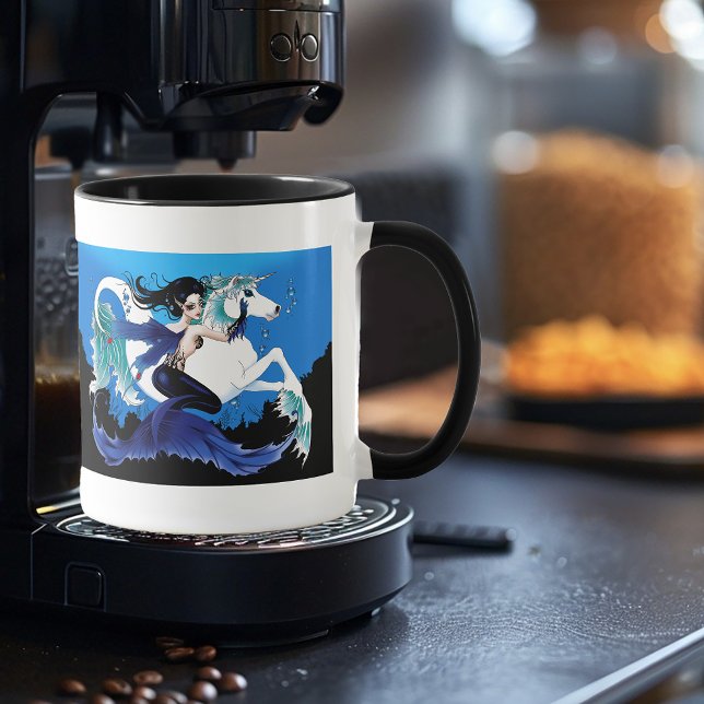 Mug Mermaid Sea Horse Fairy Blue (Créateur téléchargé)