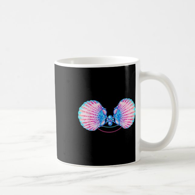 Mug Mermaid Seashell Bra Mermaid Anniversaire Hallowee (Droite)